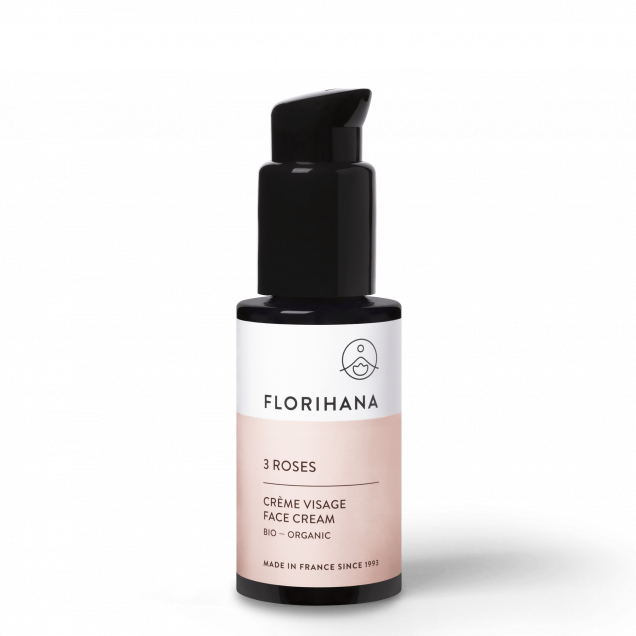 Crème visage aux 3 roses