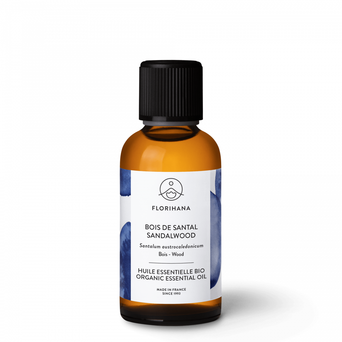 Essential Oil - Sandalwood Organic 5 G - 100% Pure and Natural - Florihana