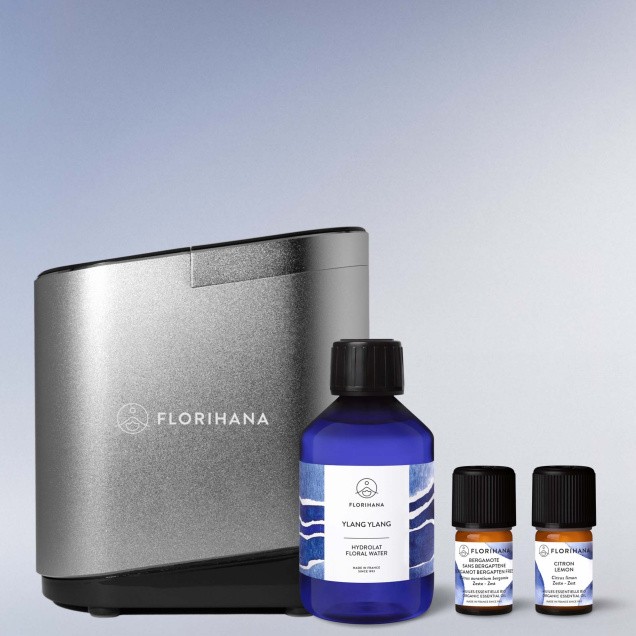 Microparticles Diffuser + Ylang Ylang 200ml +  Bergamot Bergapten Free 5g + Lemon 5g