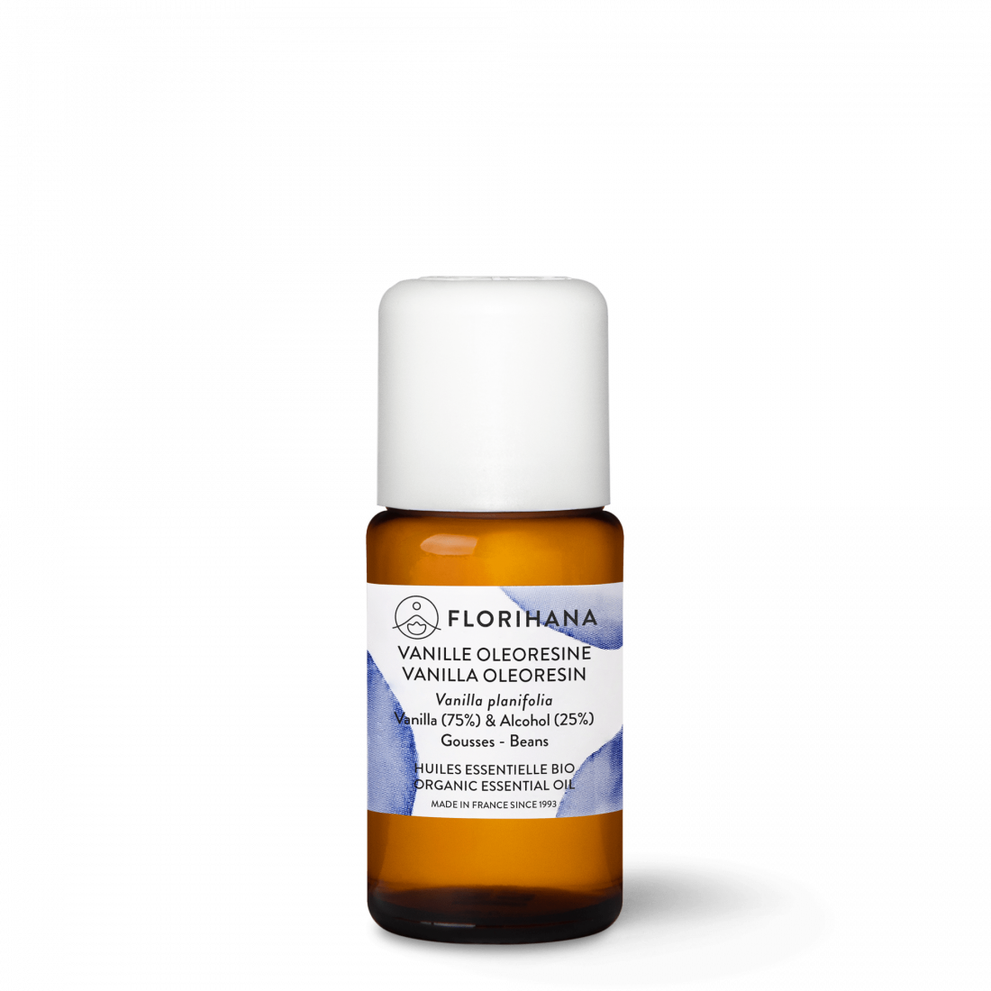 Essential Oil - Vanilla Oleoresin Organic 15 G - 100% Pure and Natural - Florihana